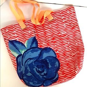 Lancôme Floral Tote Orange